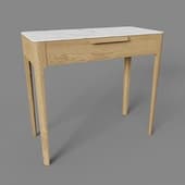 console piega 1 drawer brushed nutmeg oak
