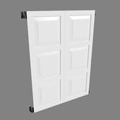 double-leaf shutters "white chocolate"