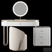 Homary Oboval Modern Makeup Vanity Table