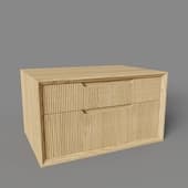 hanging bedside table velvet 2 drawers brushed straw oak