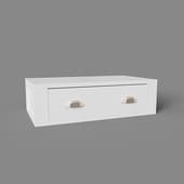 large shelf with drawer, art. 327, 700x204nx390, white