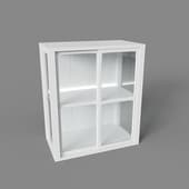 large cabinet with led backlight, art. 300 led, 700x815nx390, white