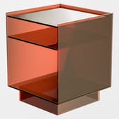 bedside table glass
