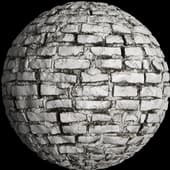 BricksDustyPaintedWhite001 4K
