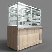 thermal (static) showcase with distribution doors (3 shelves) rh22 a capital