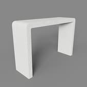 aiguablava console made of white cement 120 x 80 cm