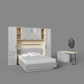 chelsea bedroom set, grey
