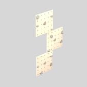 climbing wall made of 3 panels