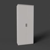 rimini cabinet with white facade, double-leaf, 217.8 cm