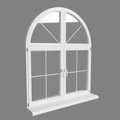 french-style arched window
