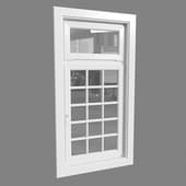white window with small lintels