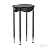 stand with round table top black leonard article 18.490