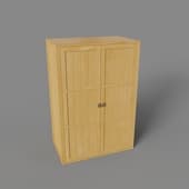 wardrobe case with wooden doors, art. 390a, 1000 x 1470h x 600