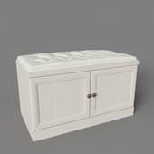 camilla 13, a cabinet in the hallway with a seat