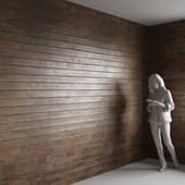 a wall made of wood