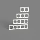 plastic frames for sockets and switches werkel snabb ivory,chrome