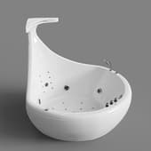 corner bath with hydromassage ssww whale