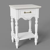 bedside table with 1 drawer in classic style