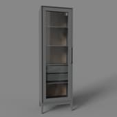 fjord showcase 2 drawers l (dark grey)