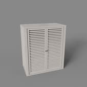 large cabinet with wooden doors, art 320, 710x815nx390, beige