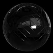TilesHerringboneMirrorBlack001 4K