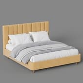 atlanta bed with wooden legs