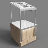 counter dispenser for cutlery (glasses+gn) rd10m capital