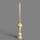 balusters with dolomite trim