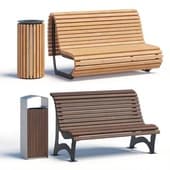 outdoor bench set 03