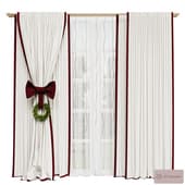 curtains with a garland 056