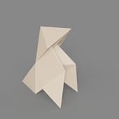 the figure of origami kotori