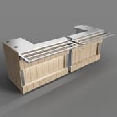 cash counter l-shaped rt2a capital