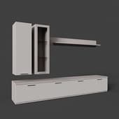 rimini white living room set with tv space (12), 179.4 cm