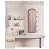 shelving with a workplace for a children's room 17