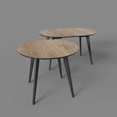 ufo jupiter round table, sliding, veneer, 900-1300