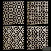 set of square decorative panels 20