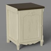 narrow kitchen cabinet in classic style