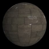 paving stones with puddles