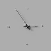 rodon i 4 wall clock black-chrome