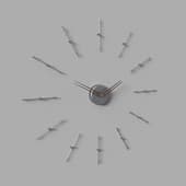 mini merlin t 12 graphite walnut watch
