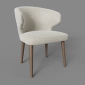 simona chair, sand-walnut