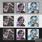 the posters are modern in an aluminum frame. (on the pro)