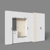 rimini white premium hallway kit