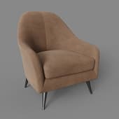 sandy armchair, cappuccino