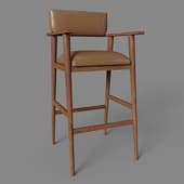 vintage db dc-kar-vi07-db bar stool