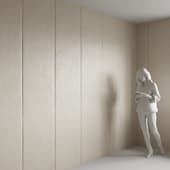 the concrete wall is light