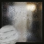 drops on the glass (fogged up)