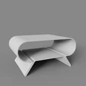 coffee table-coffee table myshonok white