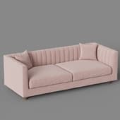 penelope sofa straight pink