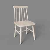 kristie children's chair made of solid rubber with natural finish